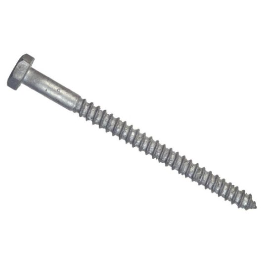 Hillman 3/8 In. x 2 In. Galvanized Hex Lag Screw (100 Ct.)