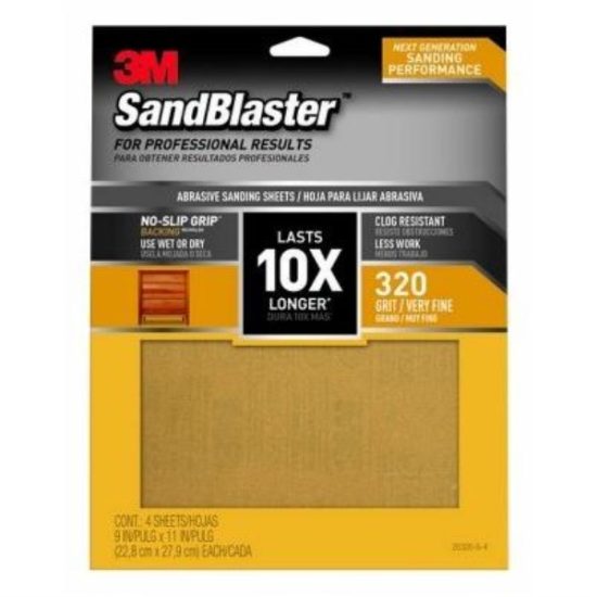 Do it Best Waterproof 9 In. x 11 In. 320 Grit Extra Fine Sandpaper (5-Pack)