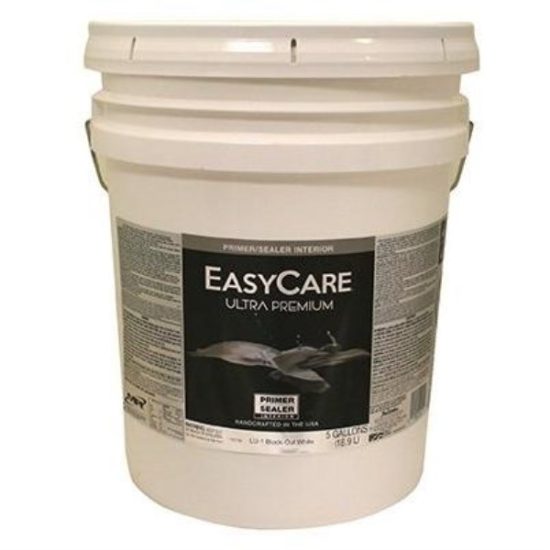 Ultra Premium Latex Wall Primer/Sealer, White Flat, 5-Gallons