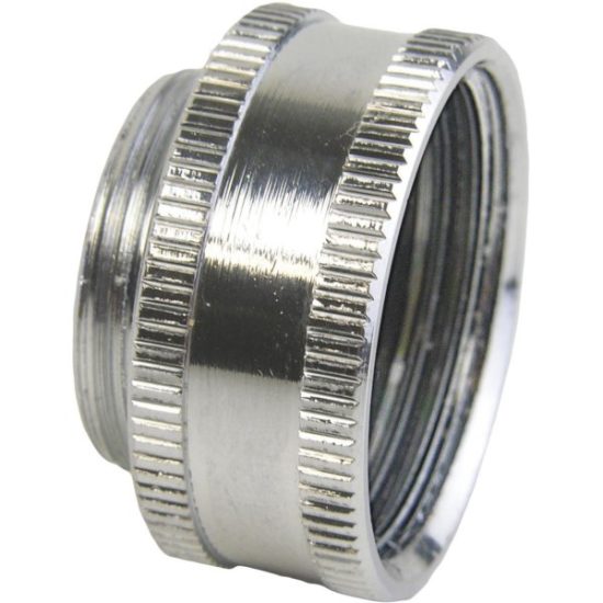 Lasco No Lead Dual Thread Female Hose to Male Faucet Adapter, Chrome-Plated