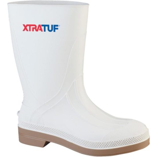XtraTuf Men's Size 10 White PVC Shrimp Boot