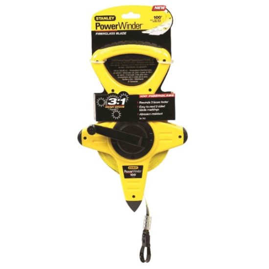 Stanley PowerWinder 100 Ft. Fiberglass Open Reel Tape