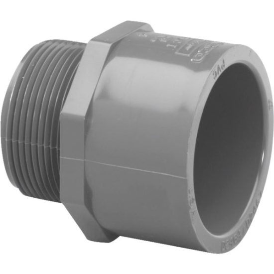 Charlotte Pipe 1-1/2 In. Schedule 80 Male PVC Adapter