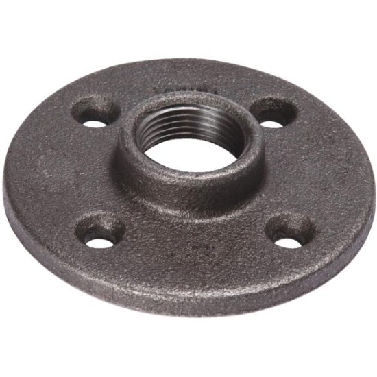 Southland 2 In. x 5-1/8 In. Black Iron Floor Flange
