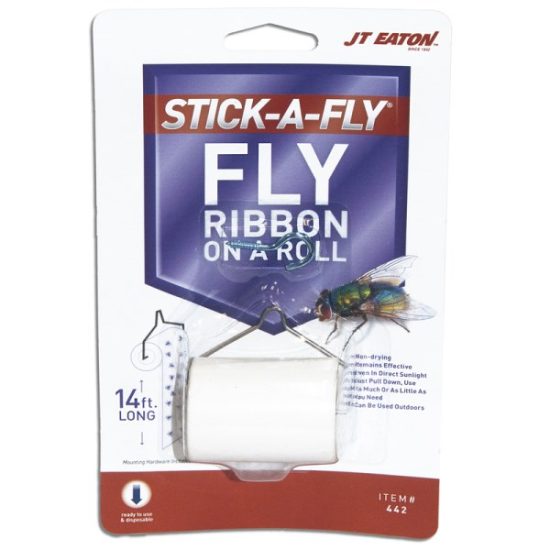 JT Eaton Stick-A-Fly 14 Ft. Fly Ribbon On A Roll