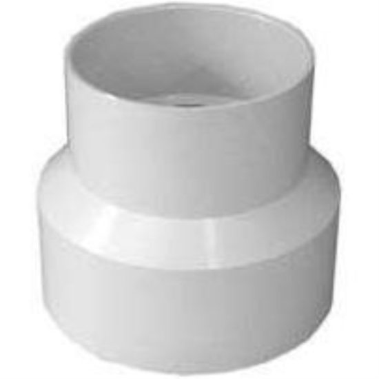 IPEX Canplas 4 In. x 3 In. PVC Sewer and Drain Coupling