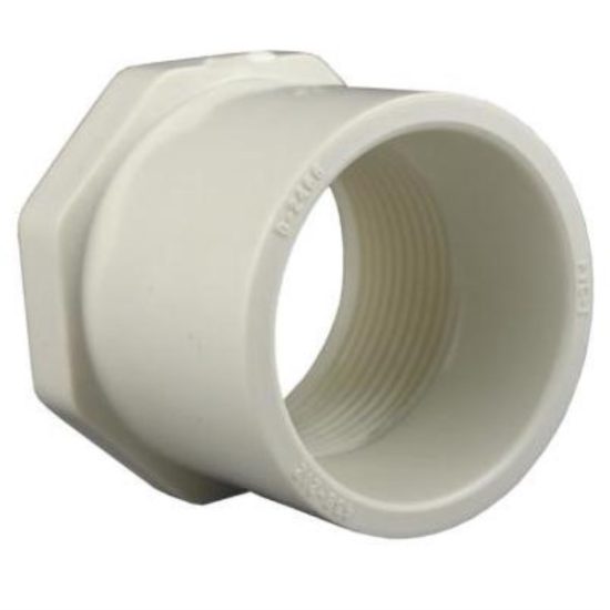 Charlotte Pipe 1-1/2 In. SPG x 3/4 In. FPT Schedule 40 PVC Bushing
