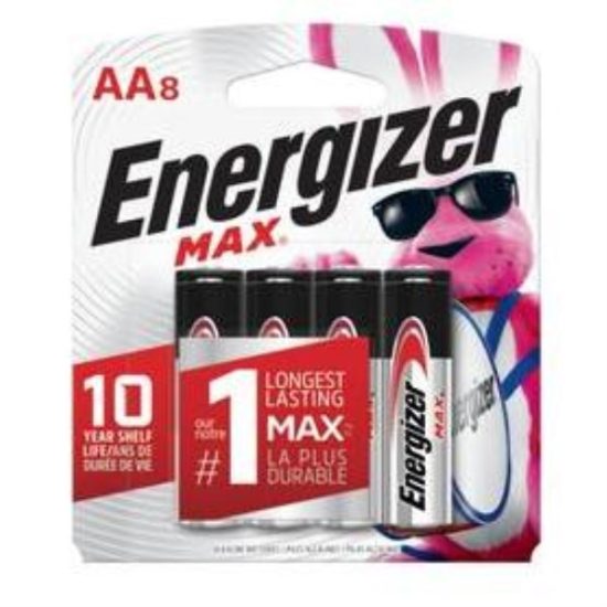 Energizer Max AA Alkaline Battery (8-Pack)