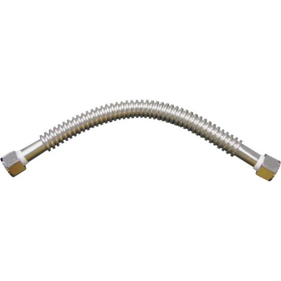 B&K 3/4 In. FPT x 3/4 In. FPT x 15 In. L Stainless Steel Water Heater Connector