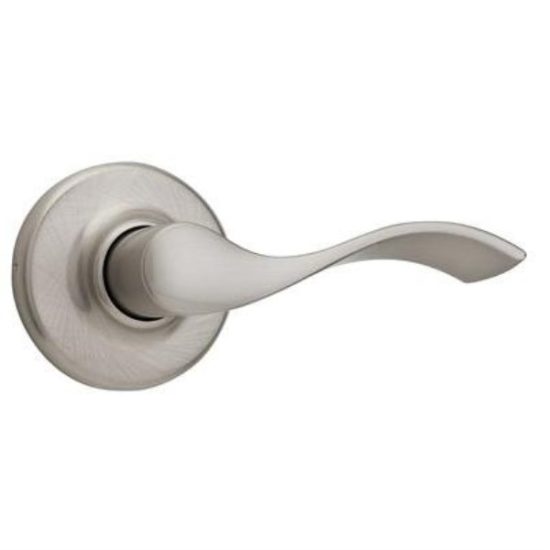 Kwikset Satin Nickel Balboa Passage Door Lever