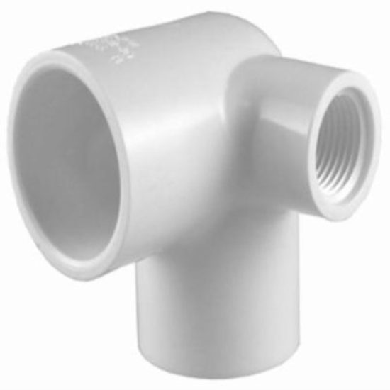 Charlotte Pipe 3/4 In. x 3/4 In. Slip x 1/2 In. Female Schedule 40 90 Deg. PVC Elbow w/Side Inlet (1/4 Bend)
