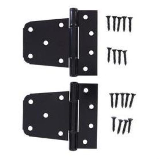 National 3-1/2 In. Black Extra Heavy Gate Hinge