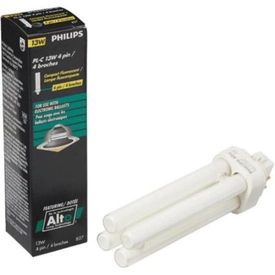 Philips 60W Equivalent Soft White G24Q-1 Base PL-C CFL Light Bulb