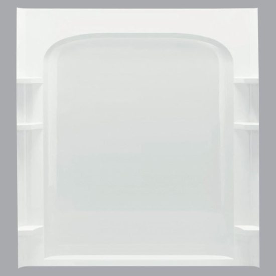 Sterling 60 In. W x 72-1/2 In. H White Vikrell Shower Back Wall