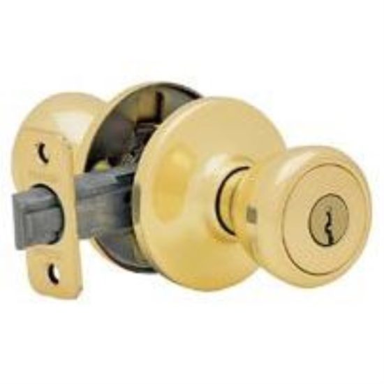 Kwikset Polo Polished Brass Hall & Closet Door Knob