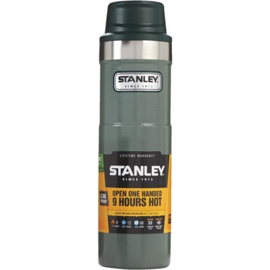 Stanley 20 Oz. Hammertone Green Trigger Action Insulated Tumbler