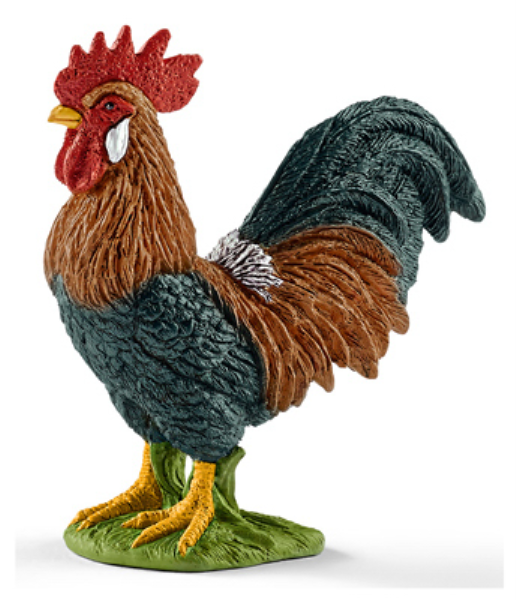RED/BLU/BRN Rooster