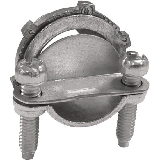 Sigma Engineered Solutions ProConnex 3/8 In. Die-Cast Zinc Clamp-on Type NM/SE Cable Connector (4-Pack)