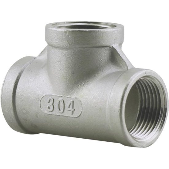 PLUMB-EEZE 3/8 In. FIP Stainless Steel Tee