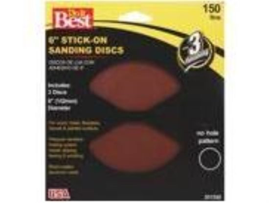 Do it Best 6 In. 150 Grit Stick-On Sanding Disc (3-Pack)