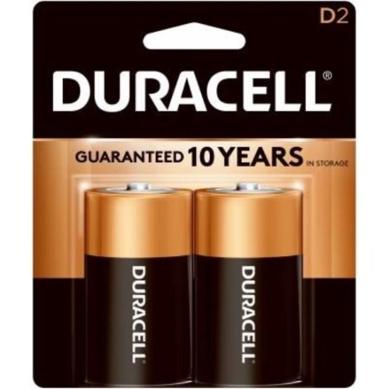 Duracell CopperTop D Alkaline Battery (2-Pack)