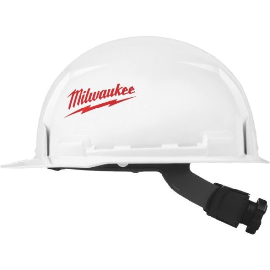 Milwaukee White Front Brim Ratcheting Type 1 Class E Hard Hat