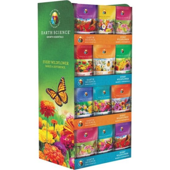 Earth Science 3-in-1 Wildflower Kit Floor Display (54-Piece)