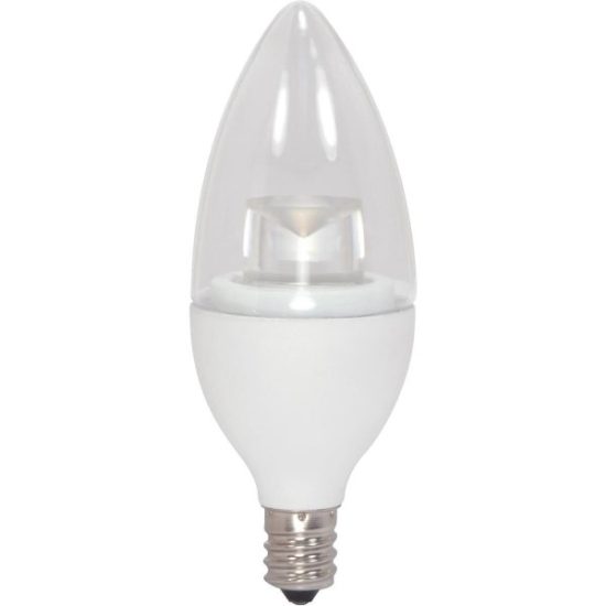 Satco 40W Equivalent Soft White B11 Candelabra LED Decorative Light Bulb