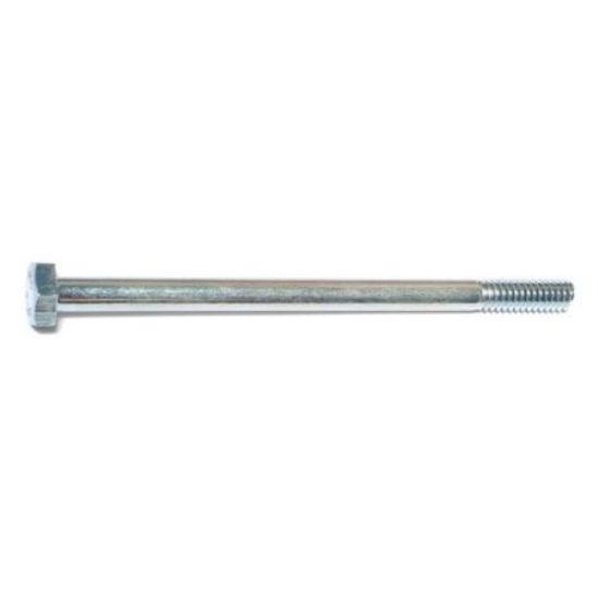1/4 -20 x 4  Zinc Plated Grade 2 / A307 Steel Coarse Thread Hex Bolts HBHS-125
