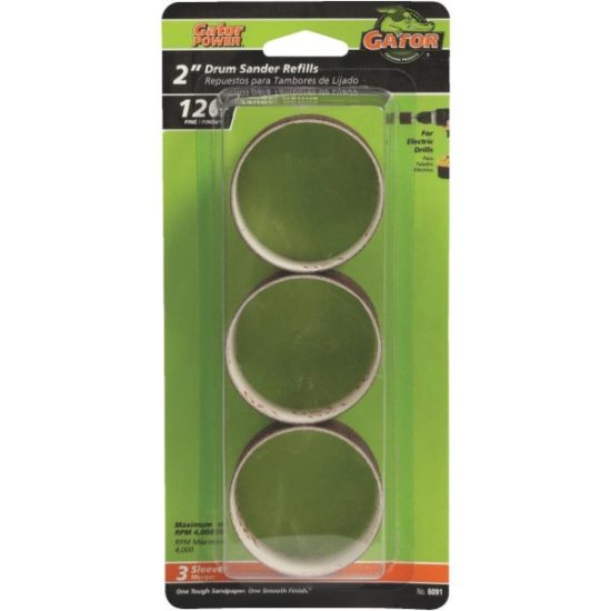 Gator 1-1/2 In. x 2 In. 120 Grit Drum Sander Refills (3-Pack)