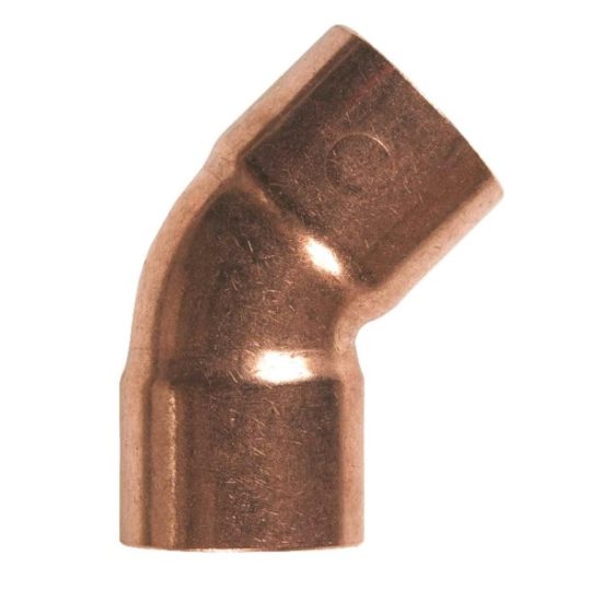 NIBCO 3/4 In. CxC 45 Deg. Copper Elbow (1/8 Bend)