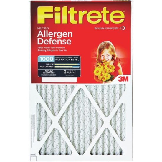 3M Filtrete 14 In. x 14 In. x 1 In. Allergen Defense 1000/1085 MPR Furnace Filter