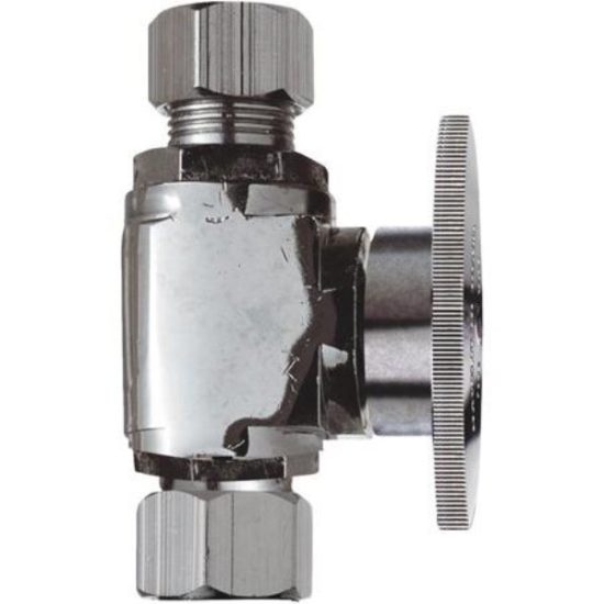 Do it 3/8 In. C X 3/8 In. OD Chrome Plated Brass Stop Valve