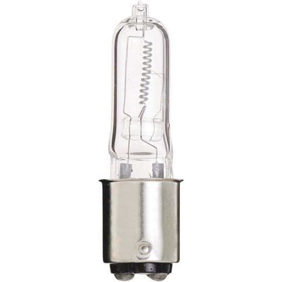 Satco 100W 120V Clear DC Bayonet Base T4 Halogen Special Purpose Light Bulb