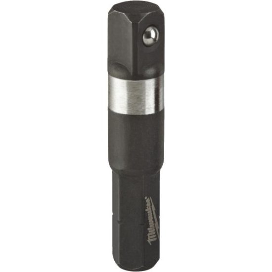 Milwaukee SHOCKWAVE 1/4 In. Hex to 1/4 In. Square Insert Socket Adapter