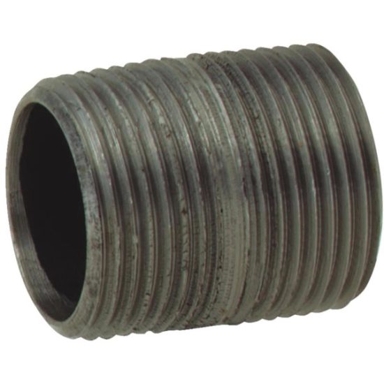Anvil 1-1/2 In. x 2 In. Schedule 40 Steel Black Iron Nipple