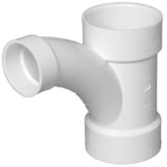 Charlotte Pipe 3 In. X 3 In. X 2 In. Reducing Tee-Wye PVC Tee