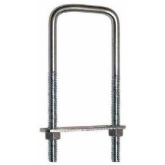 National 3/8 In. x 3 In. x 7 In. Zinc Square U Bolt