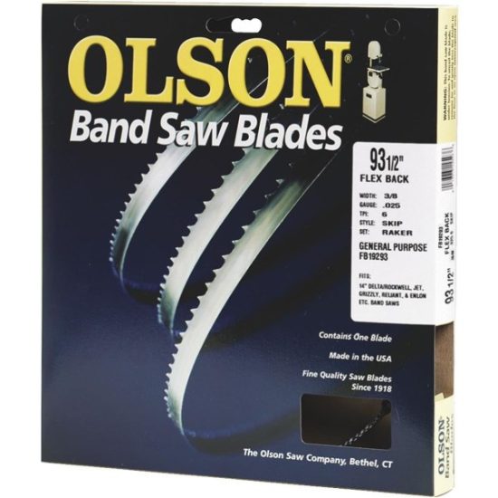 Olson 93-1/2 In. x 3/8 In. 4 TPI Skip Flex Back Band Saw Blade
