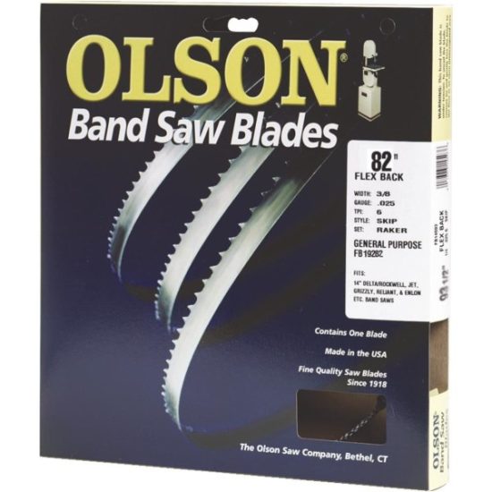 Olson 82 In. x 3/16 In. 10 TPI Regular Flex Back Band Saw Blade