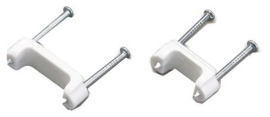 Gardner Bender 3/4 In. UV-Resistant Polyethylene White Coaxial Staple (15-Count)