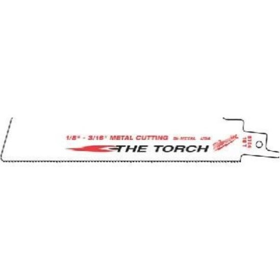 Milwaukee SAWZALL The TORCH 6 In. 18 TPI Metal Demolition Reciprocating Saw Blade (5-Pack)