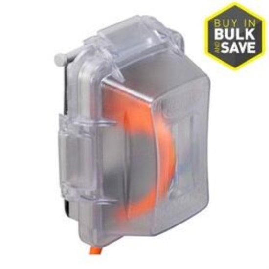 Hubbell Single Gang Vertical/Horizontal Mount In-Use Outdoor Outlet Cover