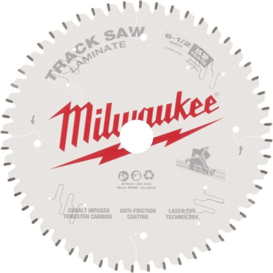 Milwaukee 6-1/2 In.  52T Laminate Track Saw Blade