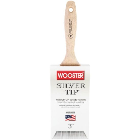 Wooster SILVER TIP 3 In. Flat Varnish And Paint Brush