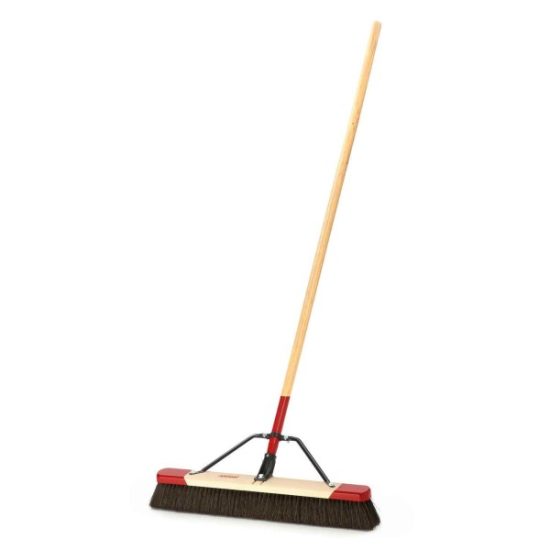Harper 24 In. W. x 64 In. L. Wood Handle Tampico Medium Sweep Push Broom