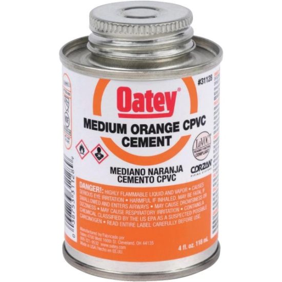 Oatey 4 Oz. Medium Bodied Orange CPVC Cement