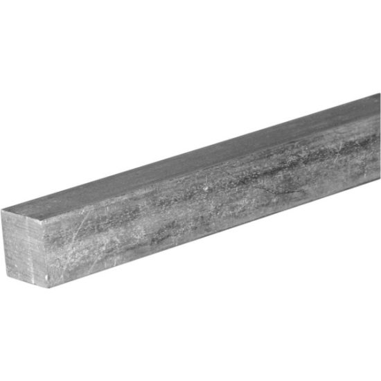 Hillman Steelworks 1/8 In. x 1 Ft. Zinc-Plated Steel Solid Square Key Stock