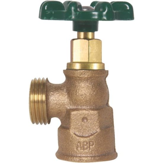 Arrowhead Brass 1/2 In. FIP x 3/4 In. Hose Thread Red Brass Aluminum Diecast Boiler Drain
