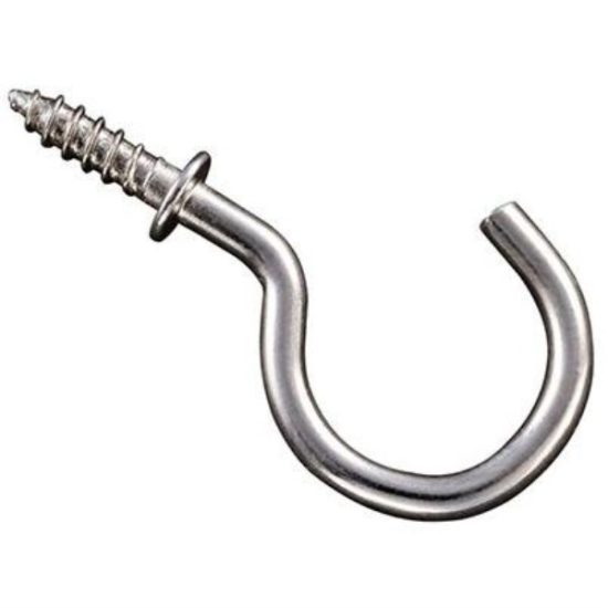 National 1 In. Satin Nickel Cup Hook (30-Count)
